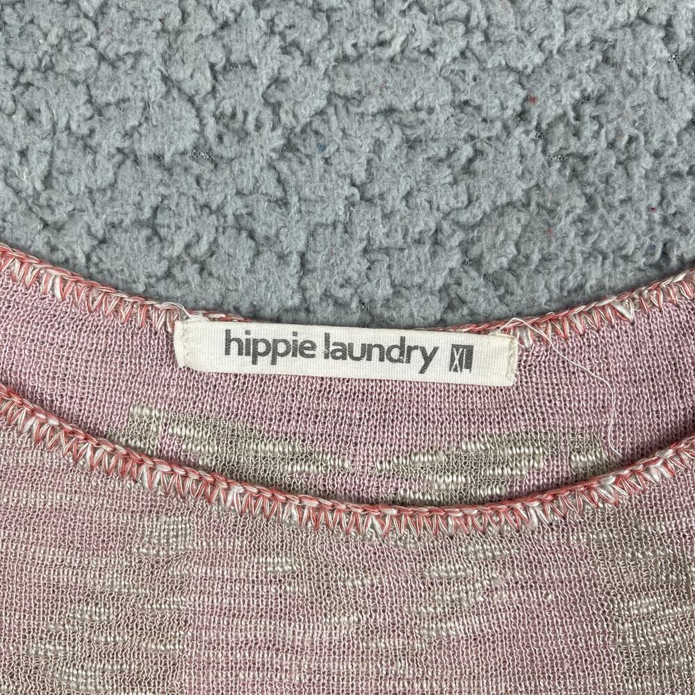 Hippie Laundry Shawl Womens XL Tassel Mauve Aztec - Picture 2 of 6